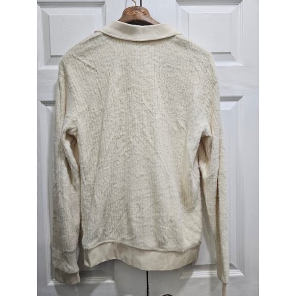 ZARA Men SIZE Large Off White Cardigan - Picture 2 of 2